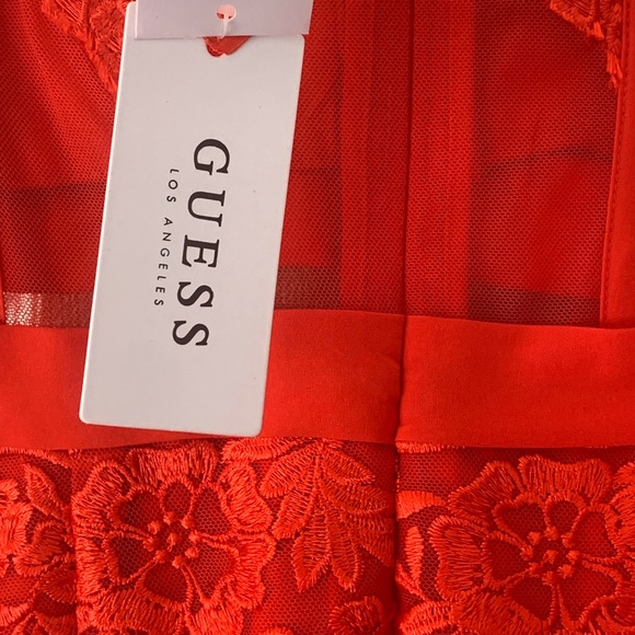 Guess Red Fringe Dress - Picture 3 of 4